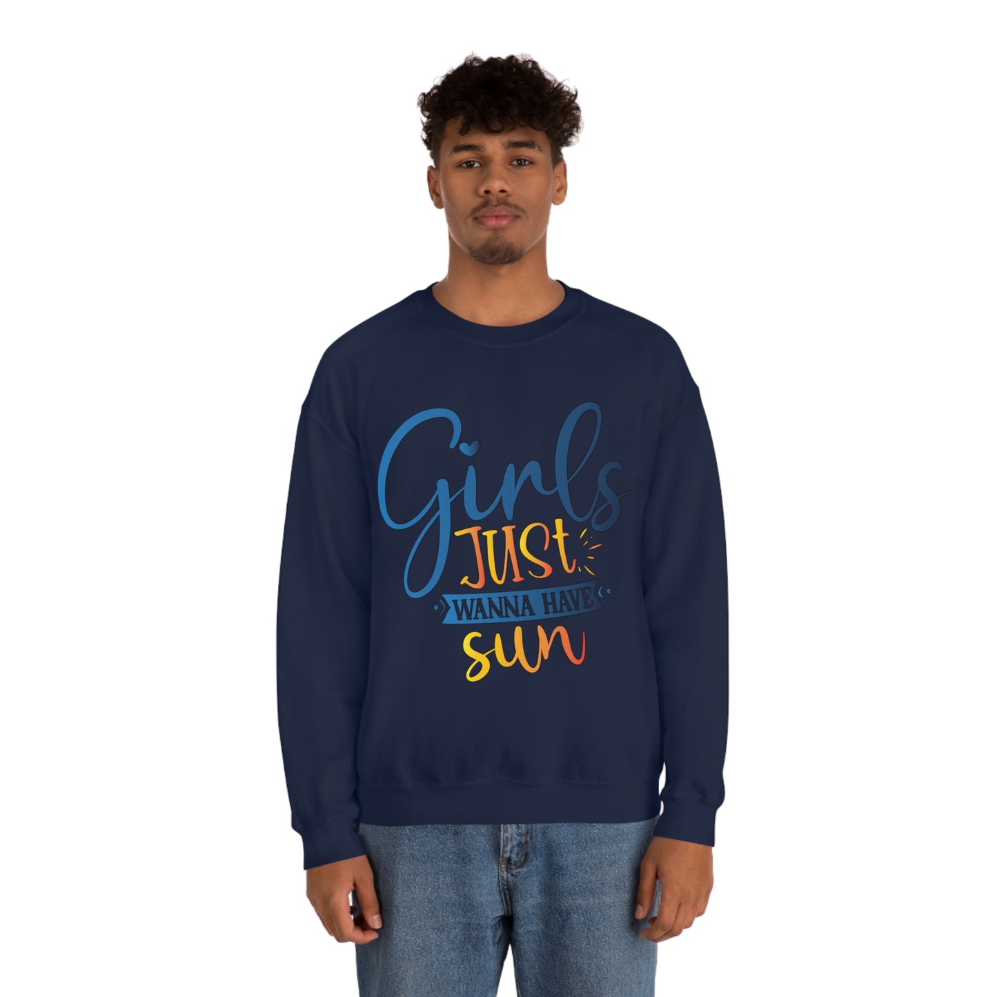 Girls Just Wanna Have Sun Crewneck Sweatshirt