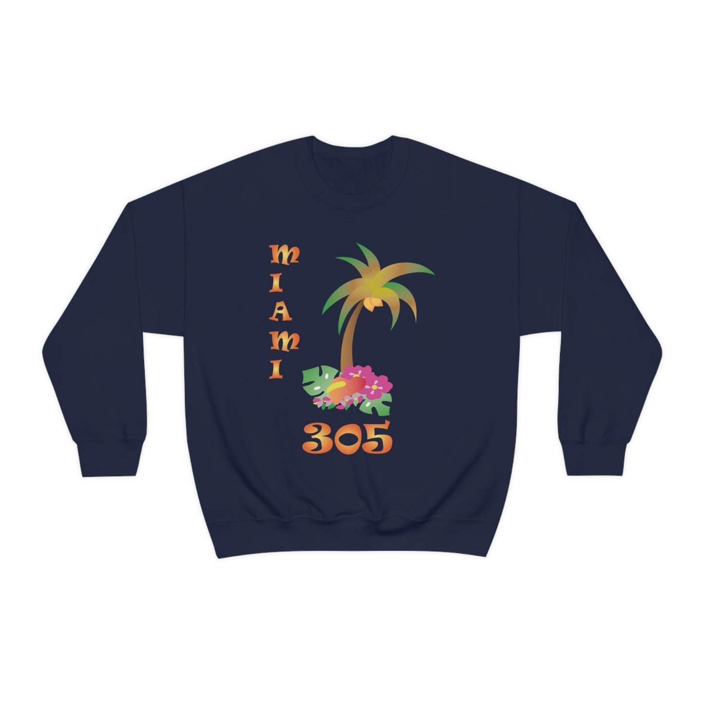 Miami Palm Tree Crewneck Sweatshirt