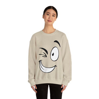 Winked eye face Crewneck Sweatshirt