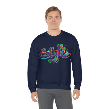 Graffiti style in colors Crewneck Sweatshirt