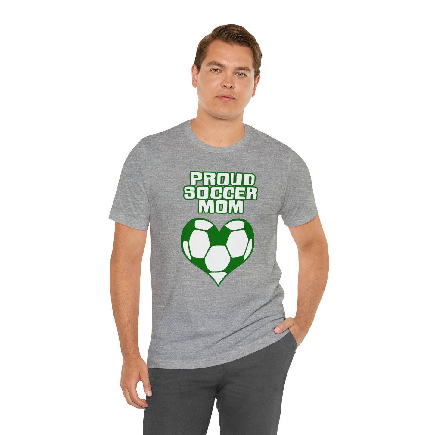 Proud -soccer-mom Heart T-Shirt