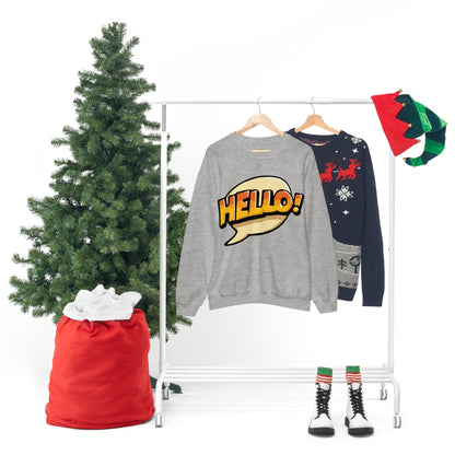 Hello! colorful Crewneck Sweatshirt