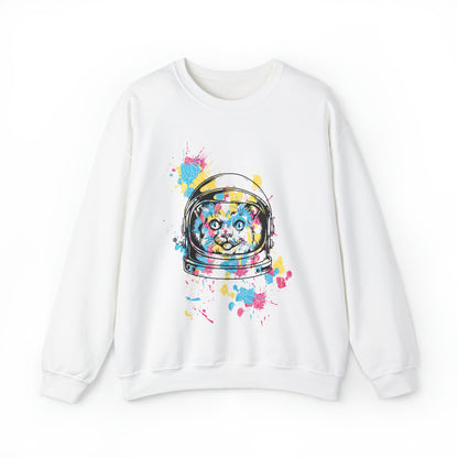 Astronaut Cat Crewneck Sweatshirt