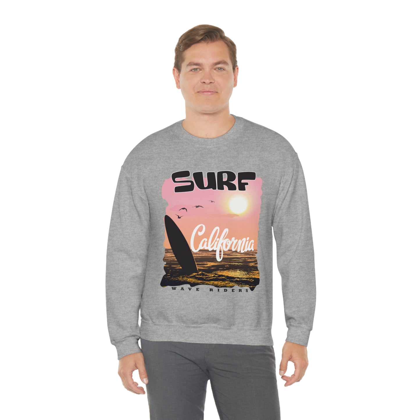 Wave Riders California Crewneck Sweatshirt