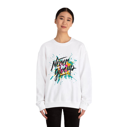 Never give up Crewneck Sweatshirt