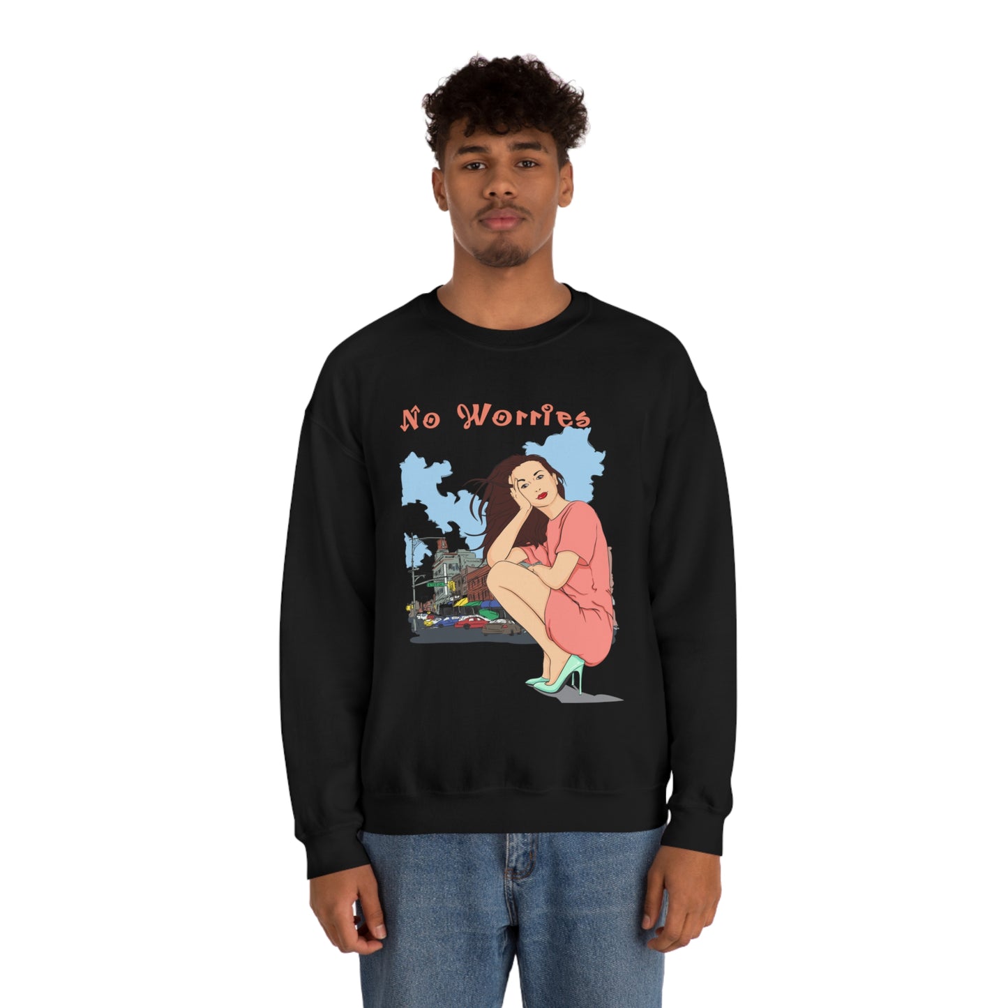 No worries Crewneck Sweatshirt