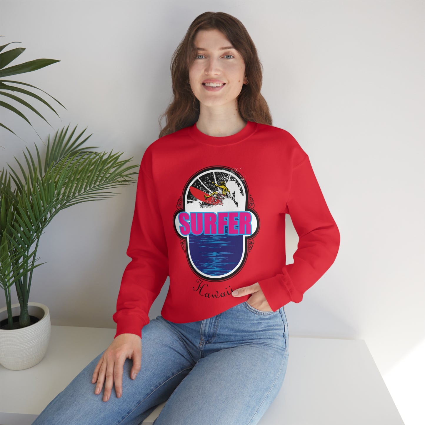 A Surfer Mind Crewneck Sweatshirt