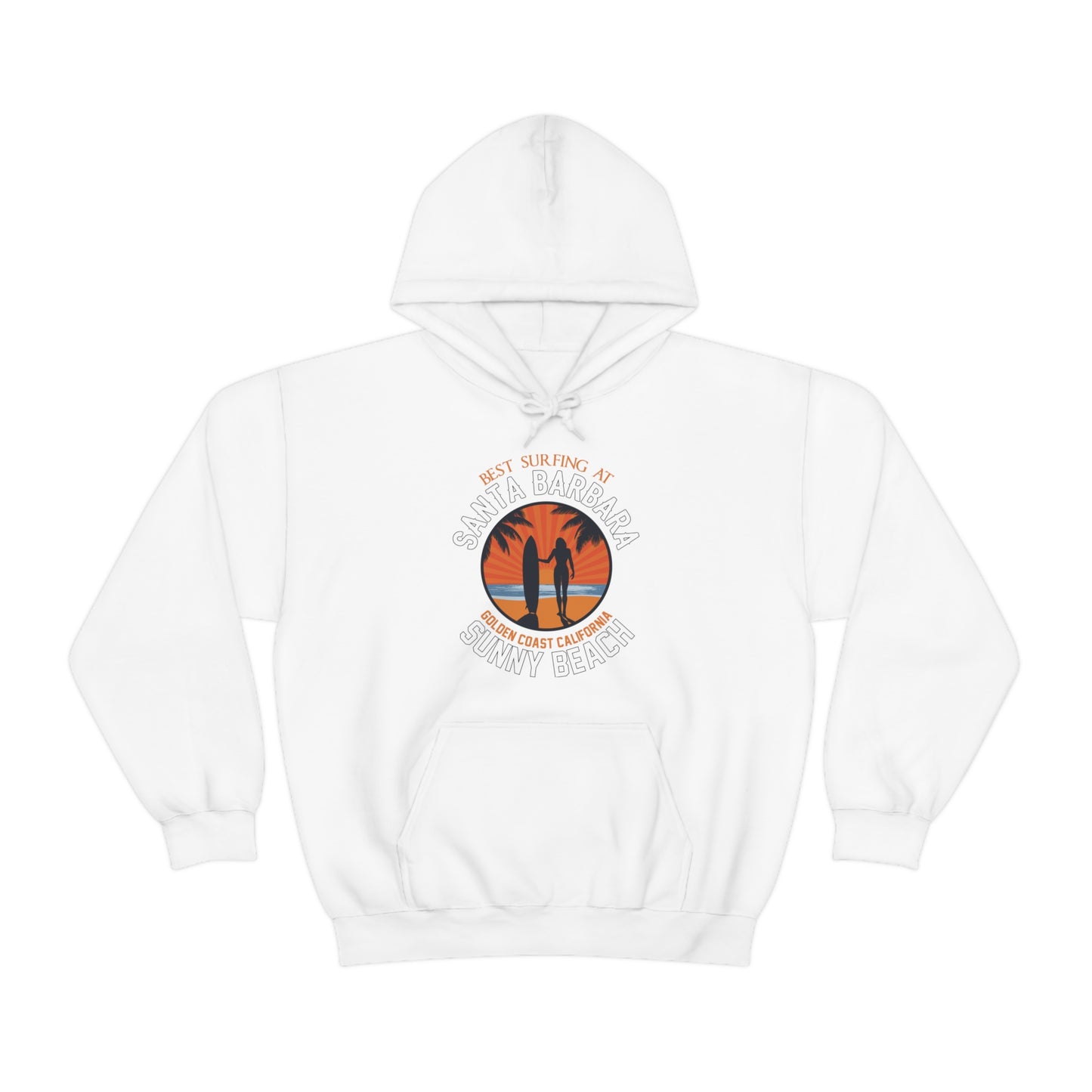 Santa Barbara sunny beach Hoodie