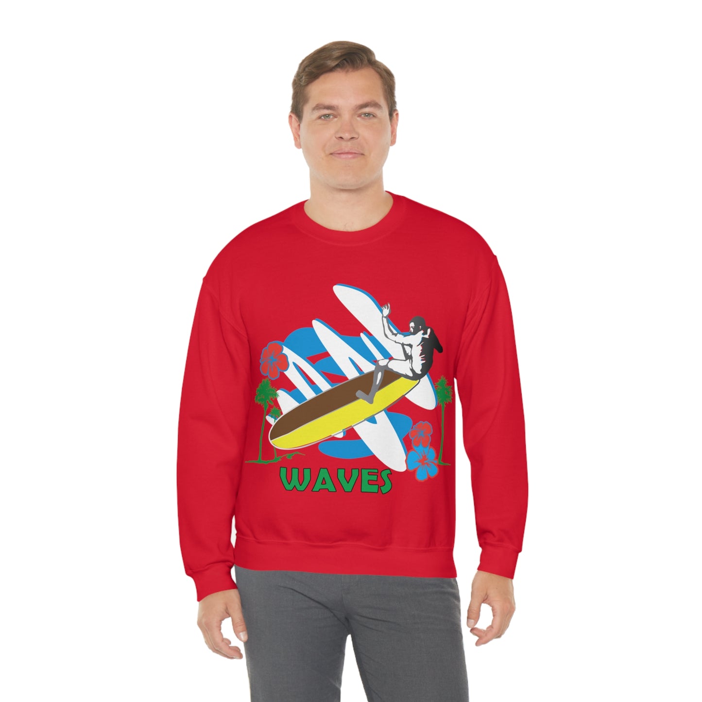 Wave Catching Crewneck Sweatshirt