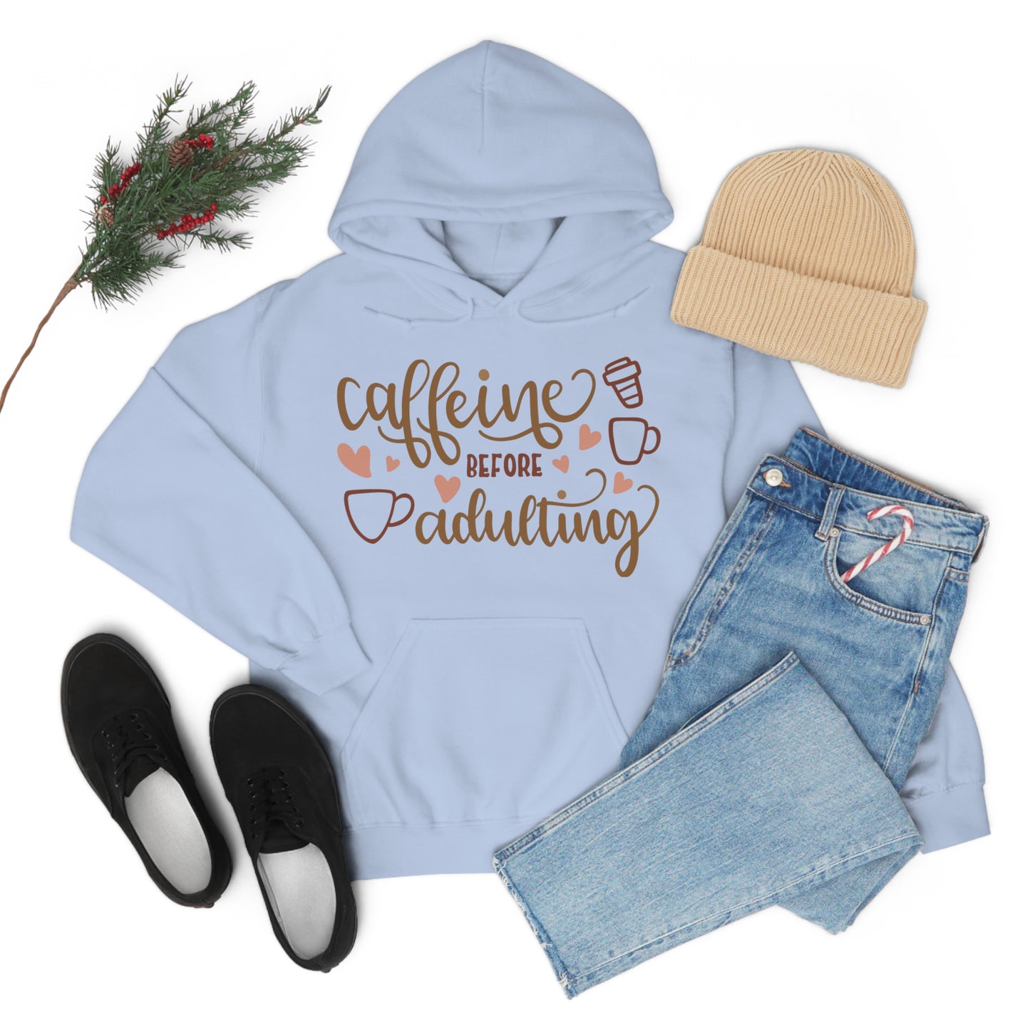 Caffeine before adulting Hoodie