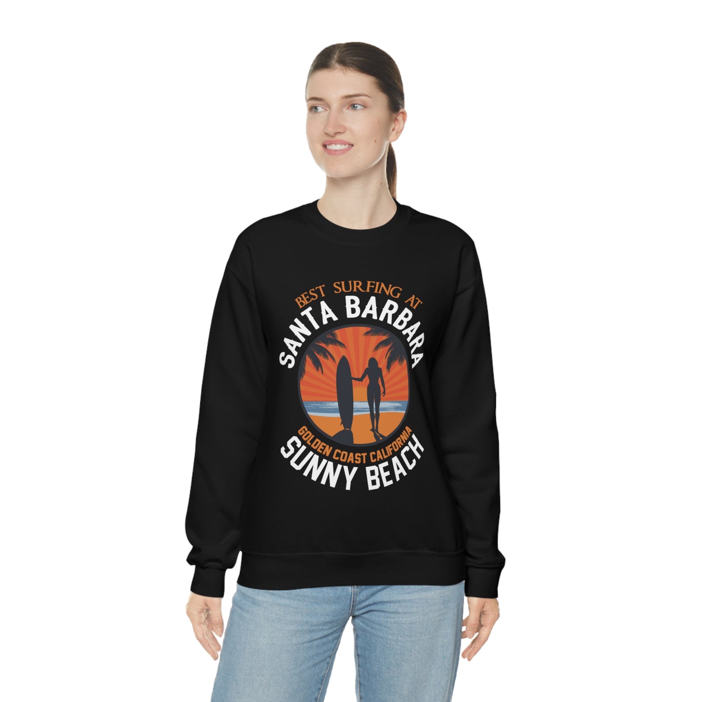 Santa Barbara sunny beach Crewneck Sweatshirt