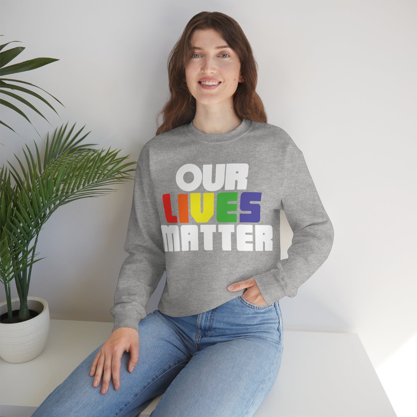 Our lives matter Crewneck Sweatshirt