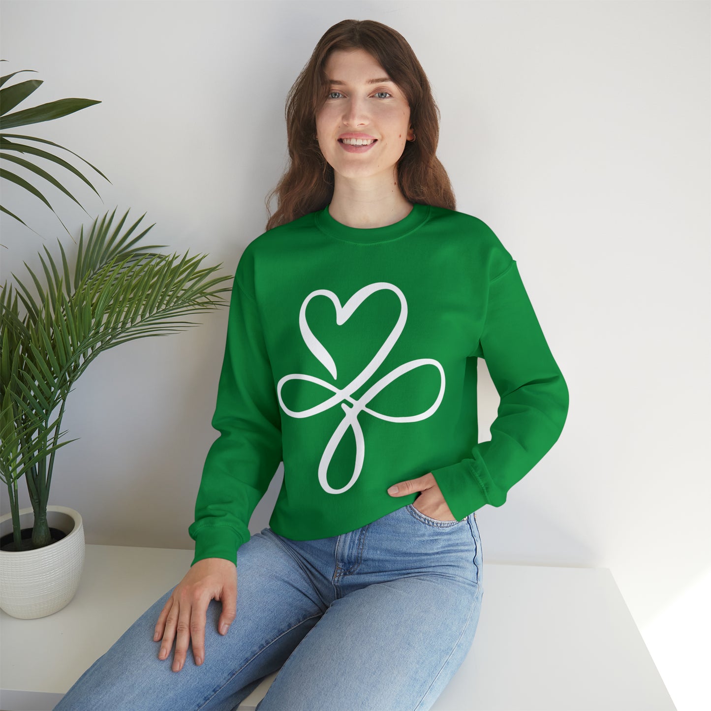 Heart symbol Love Infinity symbol Crewneck Sweatshirt