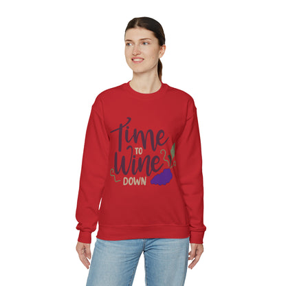 Time_to_wine_down Crewneck Sweatshirt