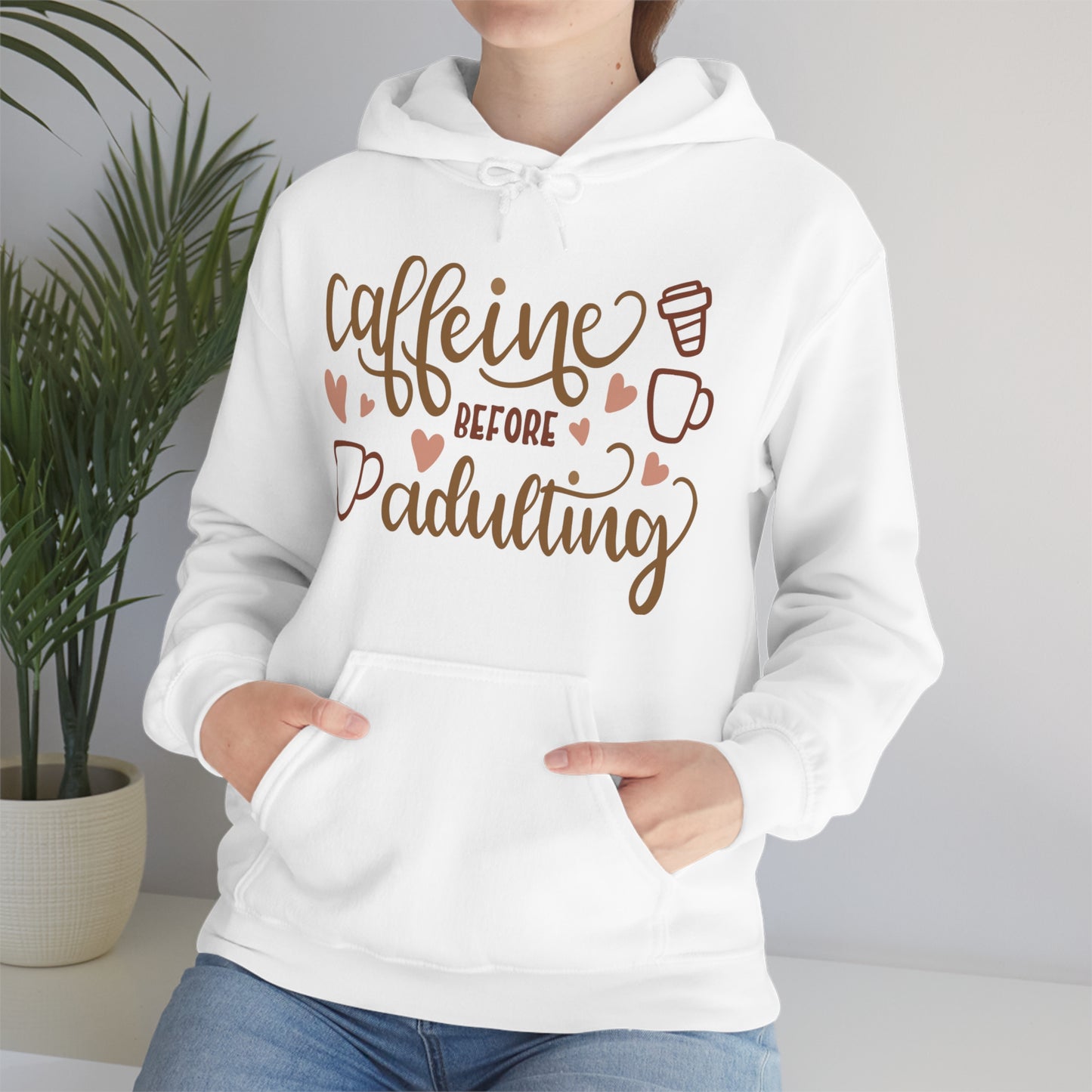 Caffeine before adulting Hoodie