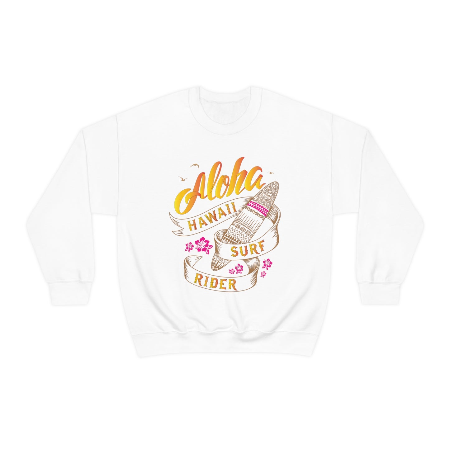 Aloha Hawaii Surf Rider Crewneck Sweatshirt