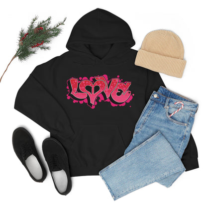 Peace and Love graffiti Hoodie