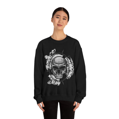 Skull Chain Splatter Crewneck Sweatshirt