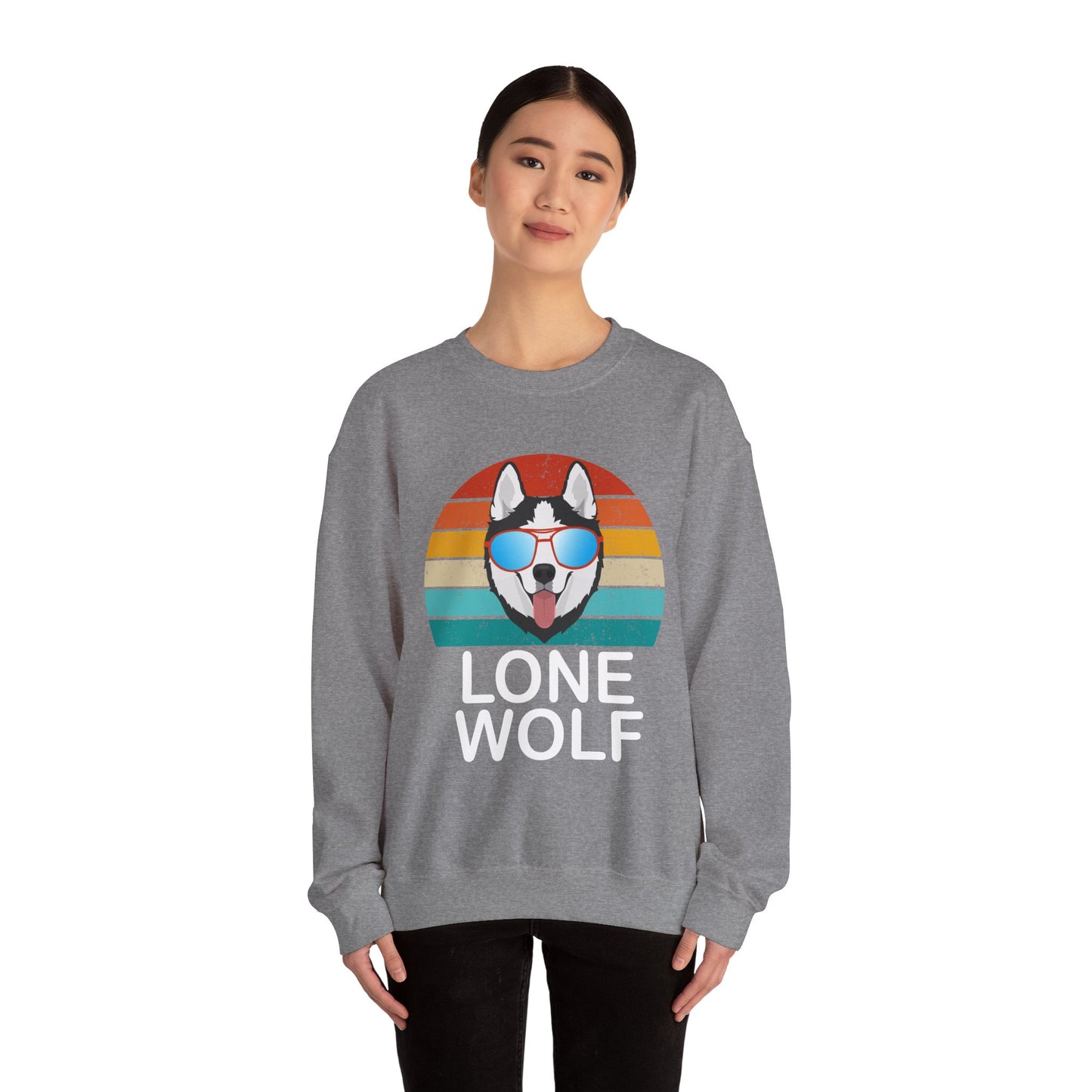 Lone wolf vintage Crewneck Sweatshirt