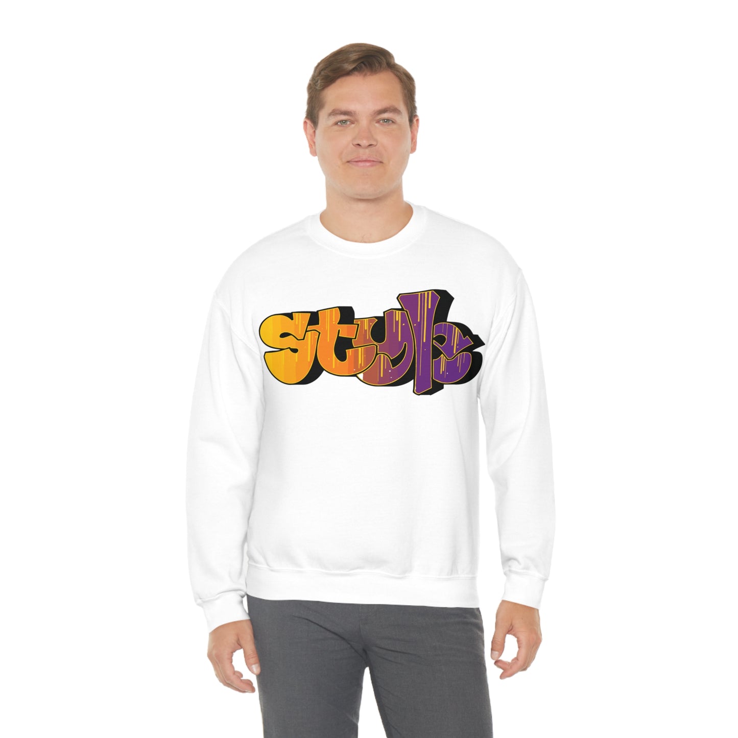 Style colorful graffiti Crewneck Sweatshirt