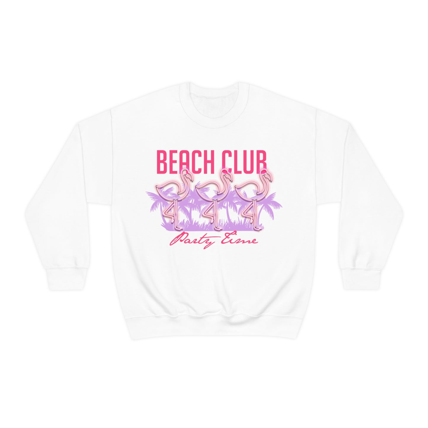 Beach Club Party Time Crewneck Sweatshirt