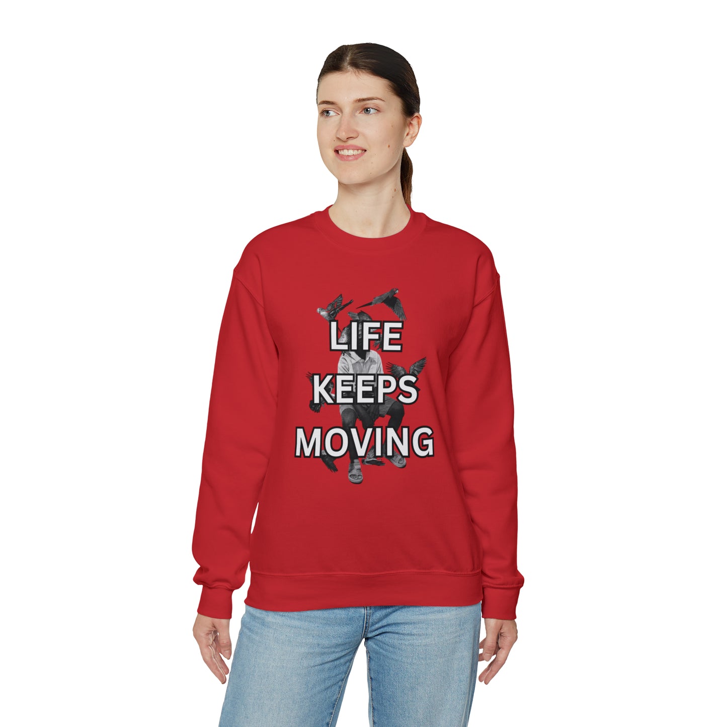 Life Keeps Moving Crewneck Sweatshirt