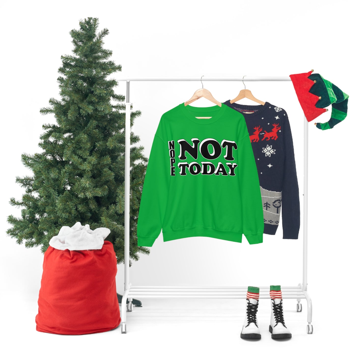 Nope not today Crewneck Sweatshirt