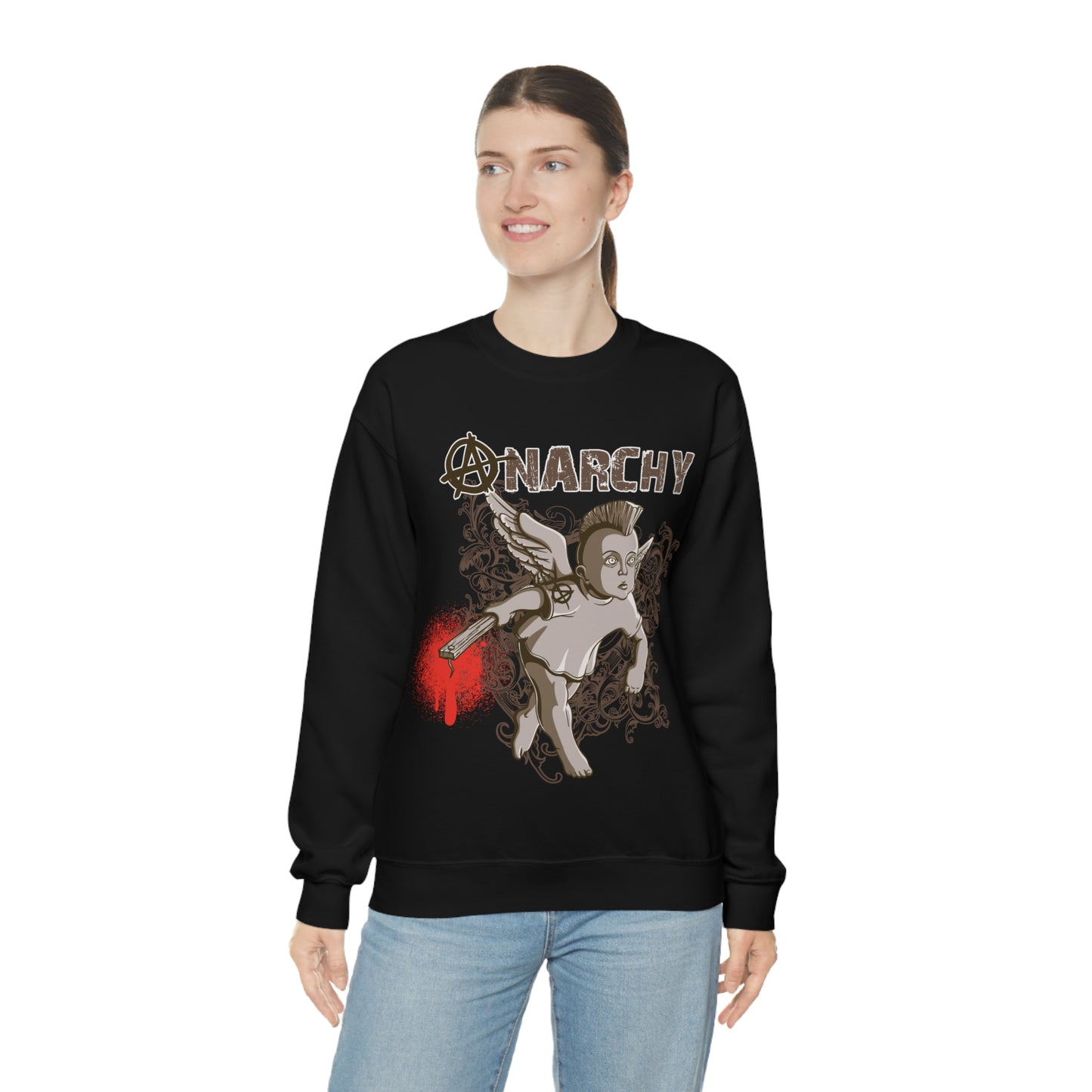 Anarchy Angel Crewneck Sweatshirt