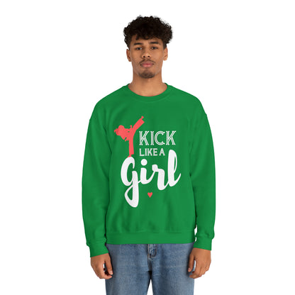 Kick Like A Girl Crewneck Sweatshirt