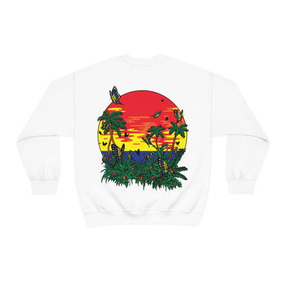 Sunset Butterfly Vibes Crewneck Sweatshirt