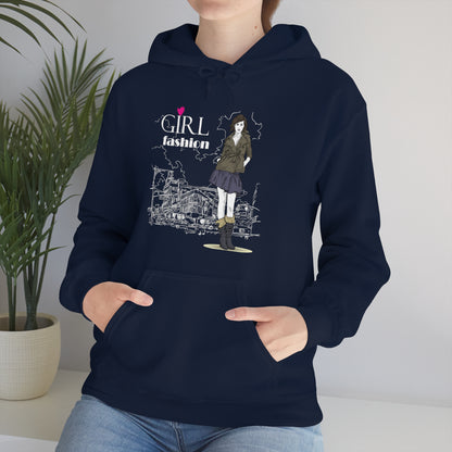 Girl with fashion Hoodie