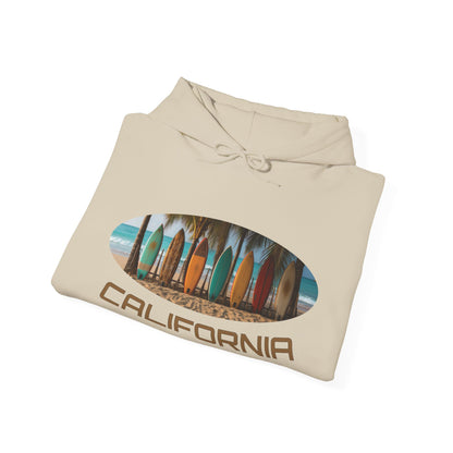 California beautiful surfer beach Hoodie