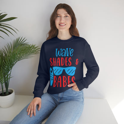 Wave Shades and Babes Crewneck Sweatshirt