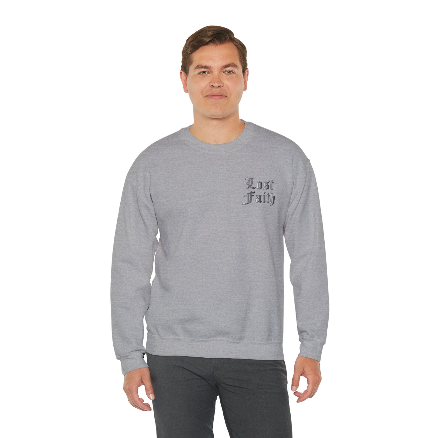 Lost faith tattoo Front and back Crewneck Sweatshirt