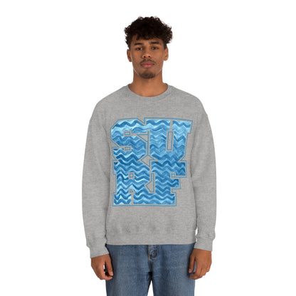 Surf Wavy Crewneck Sweatshirt