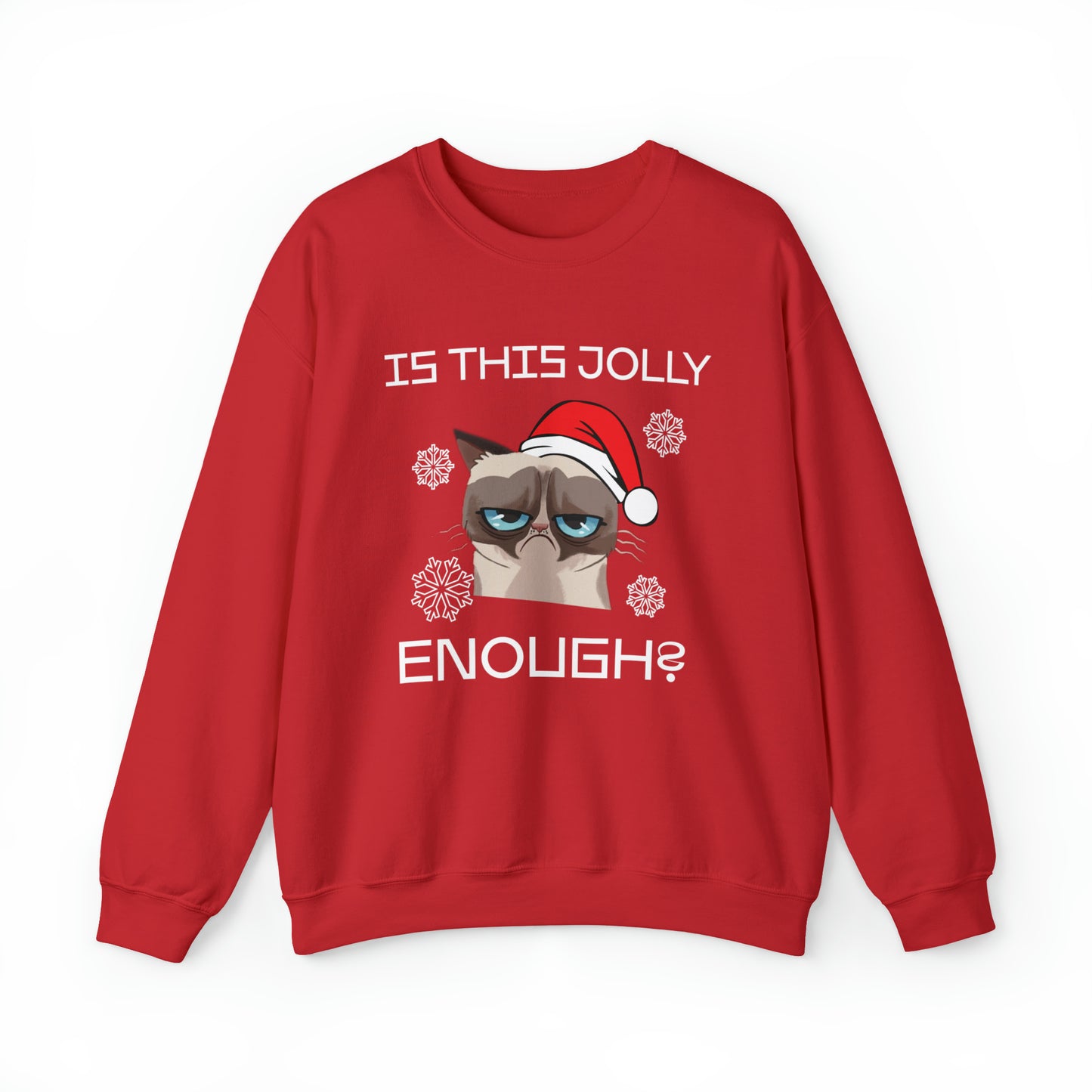 Is This Jolly Enough Christmas Crewneck Sweatshirt