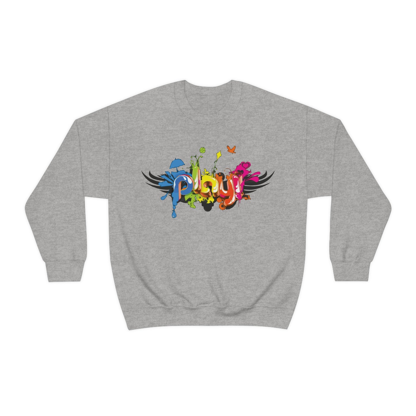 Play colorful graffiti Crewneck Sweatshirt