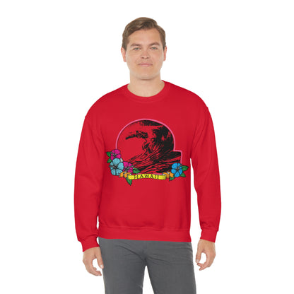 Hawaii Waves Crewneck Sweatshirt