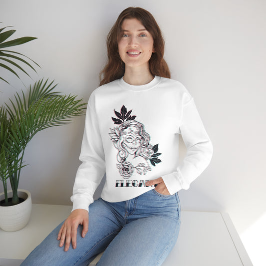 Elegant Lady Crewneck Sweatshirt