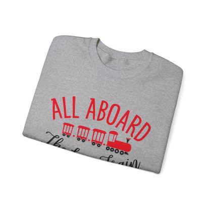 All-Aboard-The-Love-Train Crewneck Sweatshirt