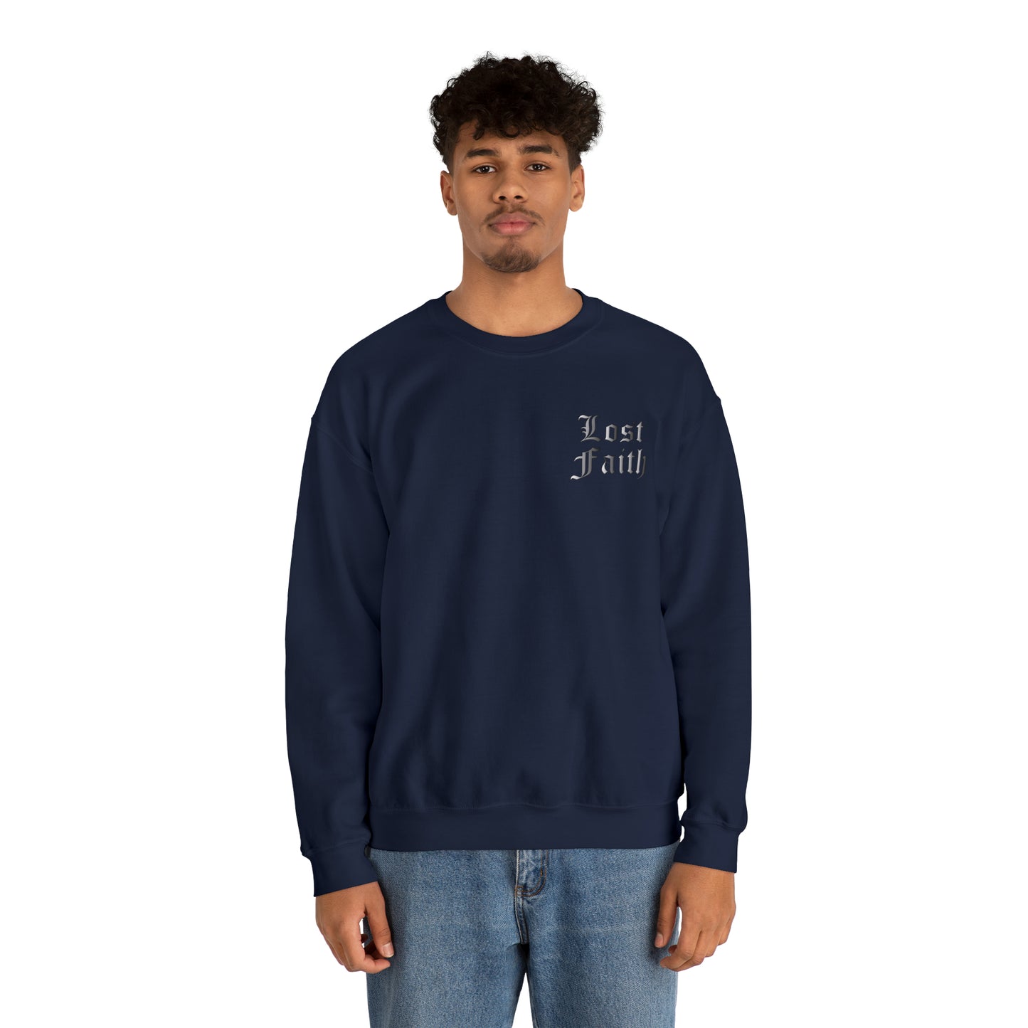 Lost faith tattoo Front and back Crewneck Sweatshirt