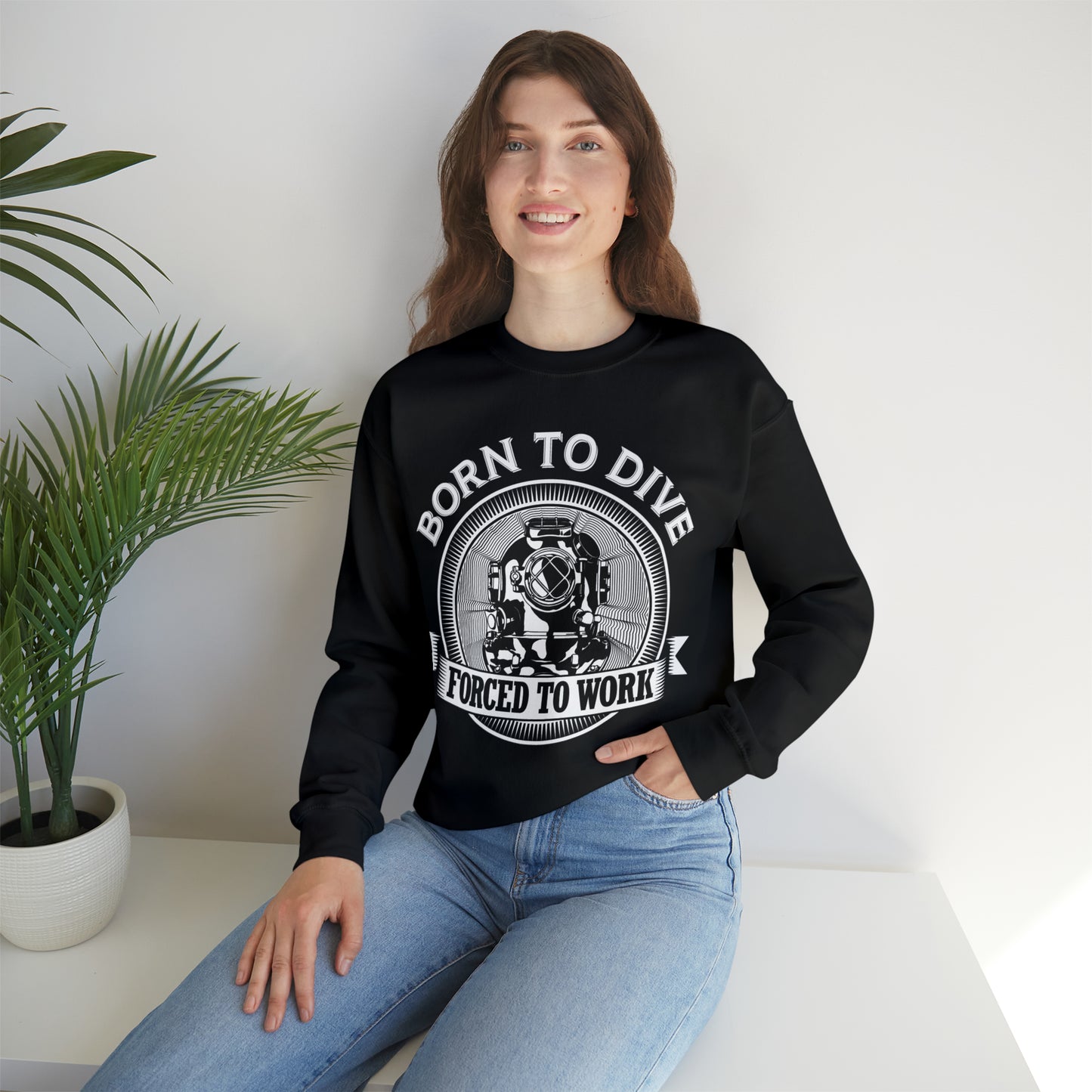 Born to dive Crewneck Sweatshirt