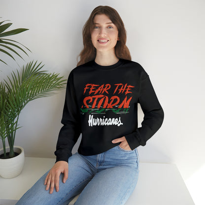 Fear the storm Hurricanes Crewneck Sweatshirt