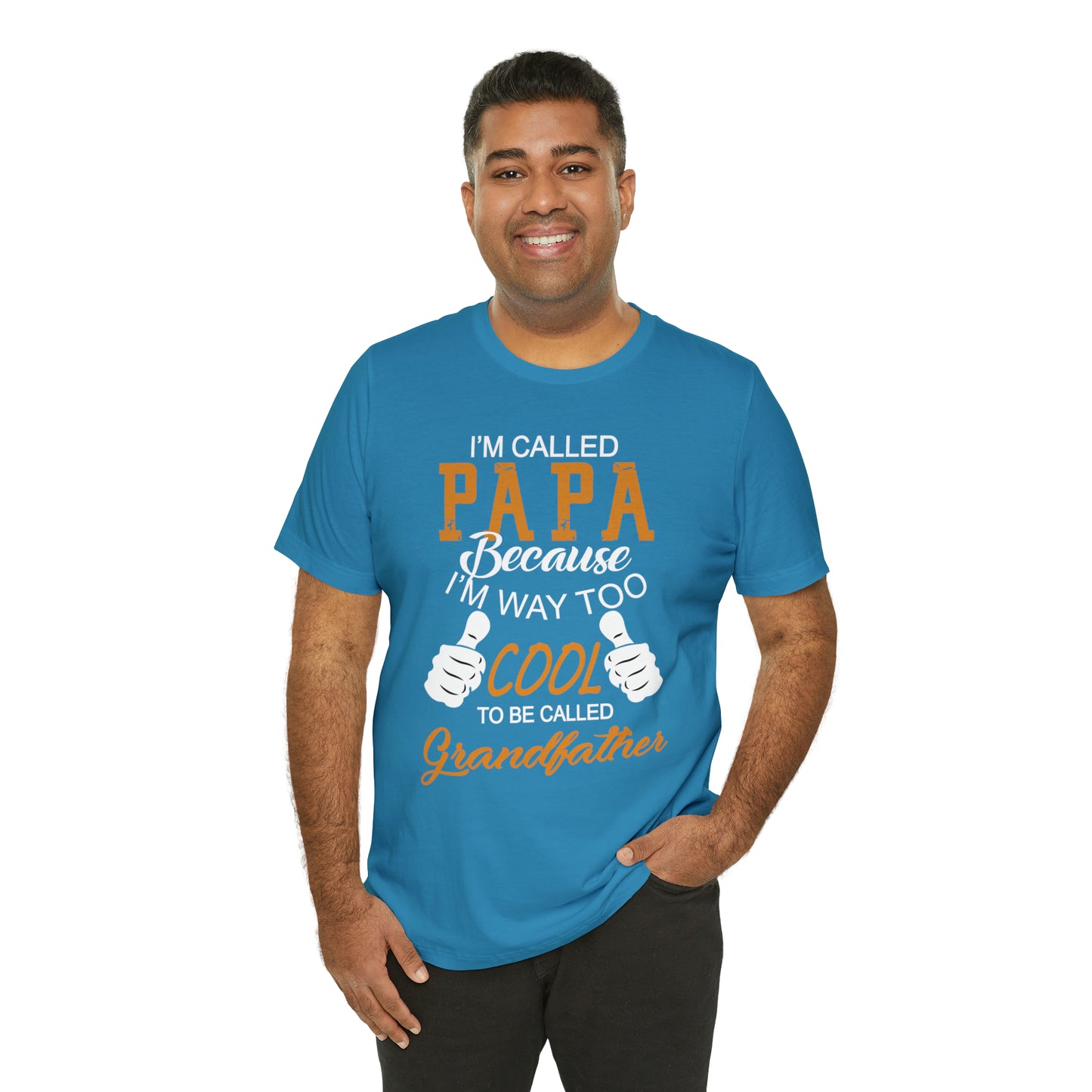 Papa Way 2 Cool to Be Called Grandfather T-Shirt