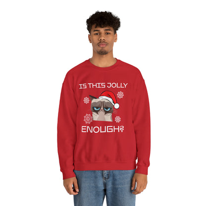 Is This Jolly Enough Christmas Crewneck Sweatshirt