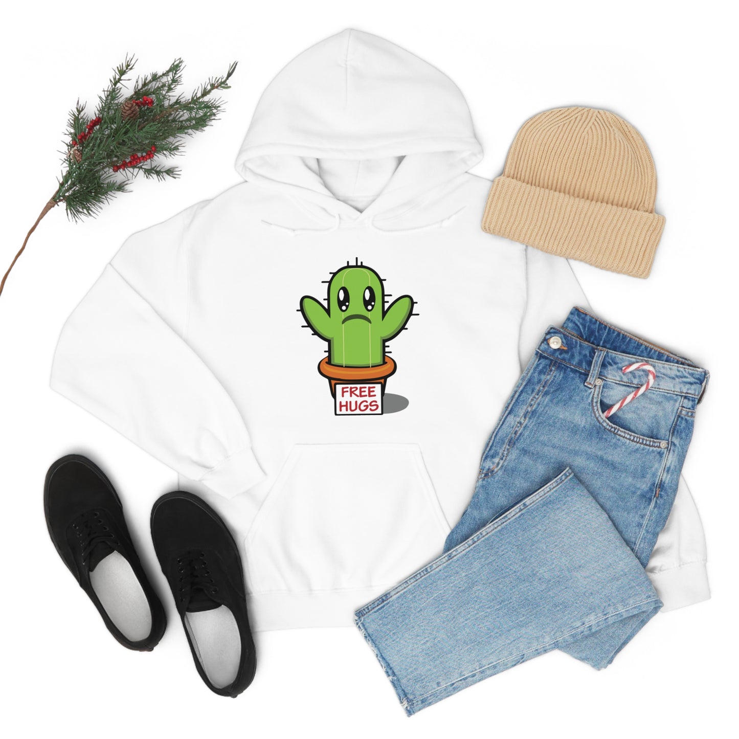 Free hugs sad cactus Hoodie