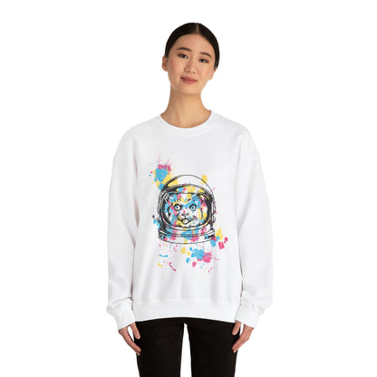 Astronaut Cat Crewneck Sweatshirt