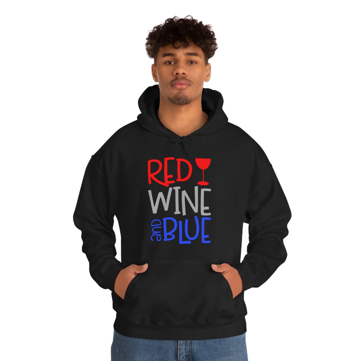 Red Wine Blue Hoodie