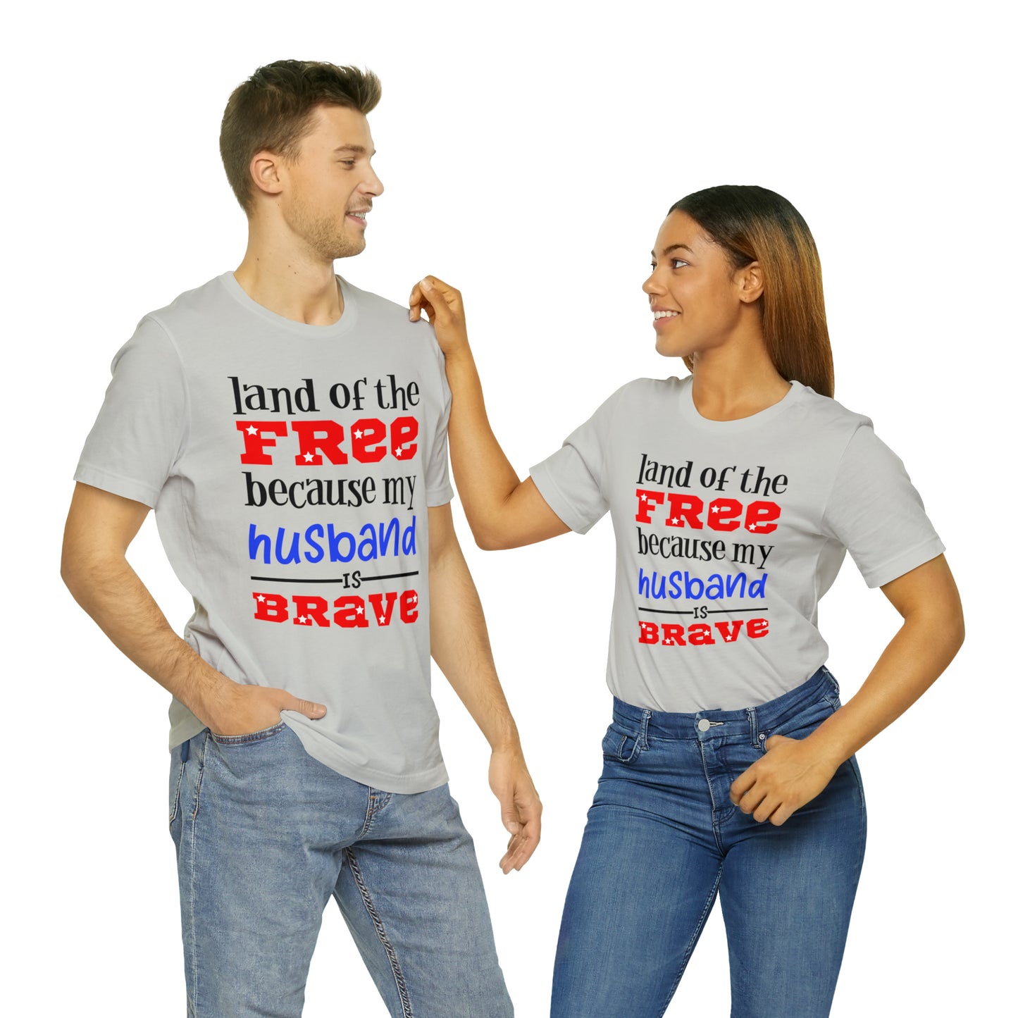 U.S.A the Land of the free Husband T-Shirt