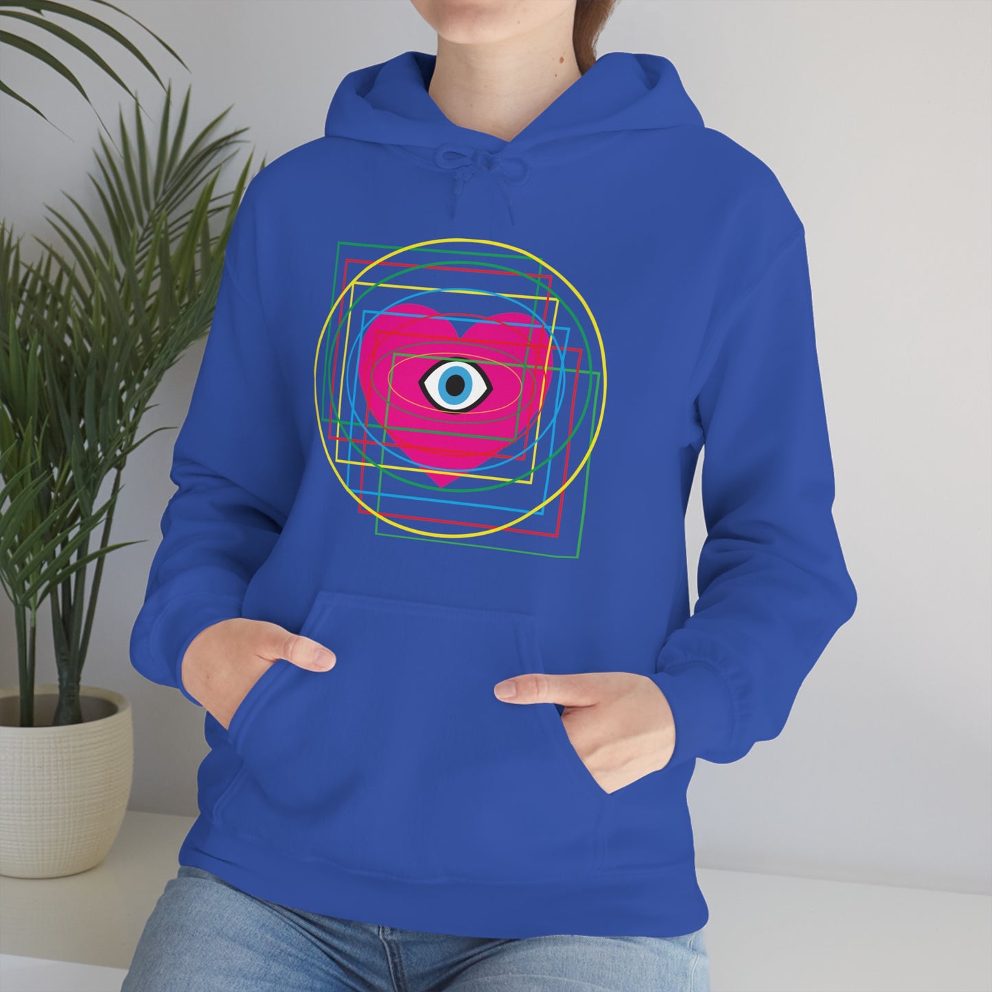 Eye Love in all dimension Hoodie